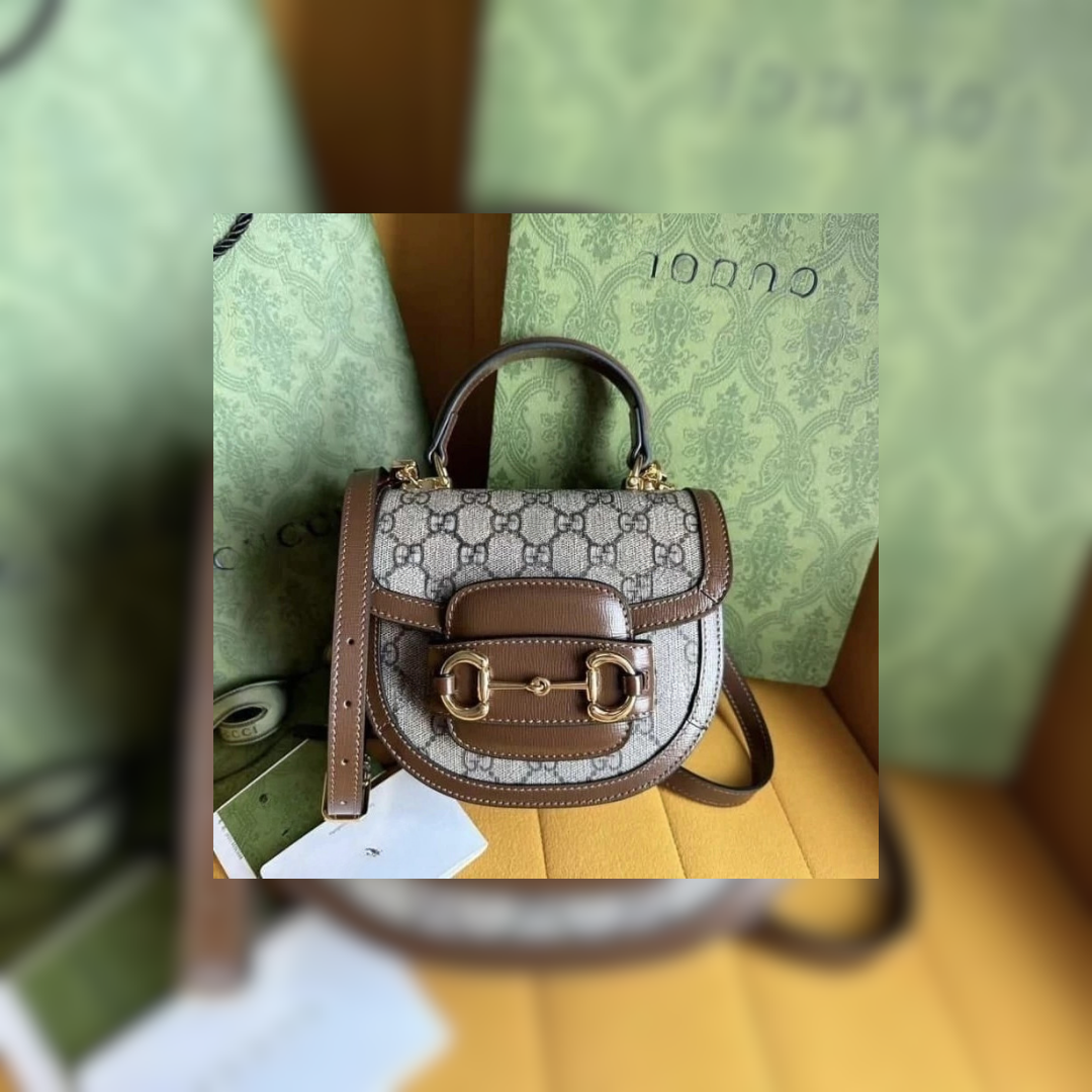 Mini Shoulder Bag in Beige Coated Canvas, 20cm