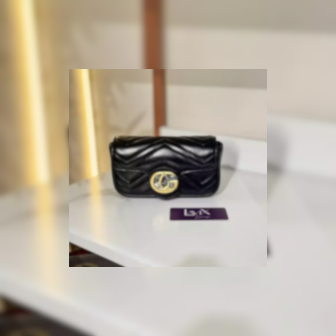 Super-Mini Quilted Shoulder Bag in Leather, 16.5cm